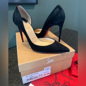 Christian Louboutin Iriza 100 Black Velours